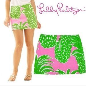 Lilly Pulitzer Tate Skirt - Flamenco Pink Pineapple - LIKE NEW Size 4